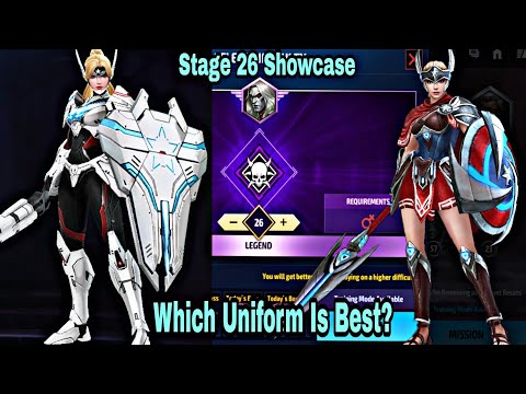 Sharon Light Sirius Armor VS Star Night Armor WBL Knull Stage 26 Comparison - Marvel Future Fight