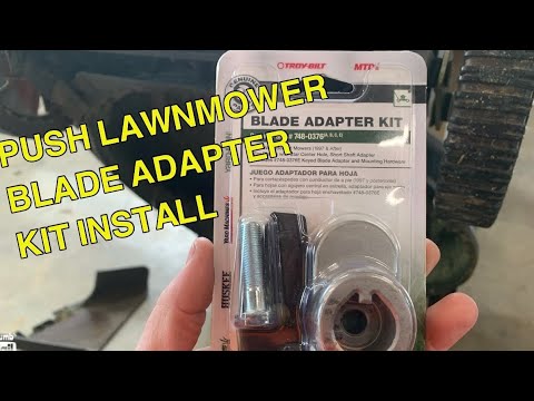 Bolens Push Mower Blade Adapter Kit Installation