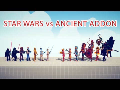 STAR WARS TEAM vs ANCIENT ADDON TEAM - Totally Accurate Battle Simulator TABS