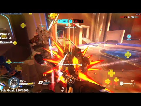 Shock Dominating as Reinhardt! 31 elims! [ Overwatch Season 27 Top 500 ]