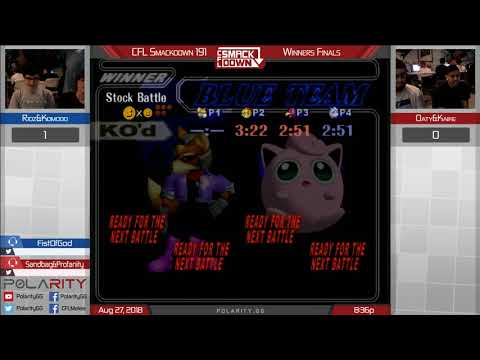 CFL Smackdown 191 Melee - Ridz + Komodo vs Oaty + Kaike - Doubles WF