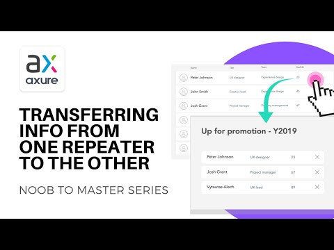 Transferring Information Across Repeaters | Axure RP: Noob to Master, Ep74