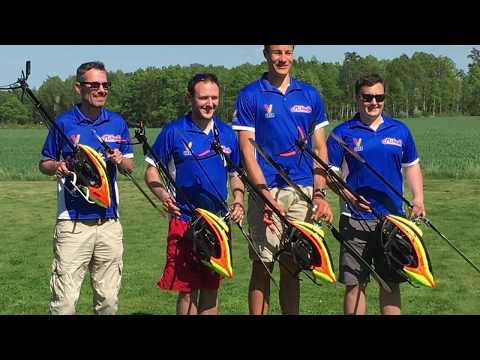 Triple flight show. MUST SEE! Mikado Model Helicopters visit HABO Helimeet 2017.
