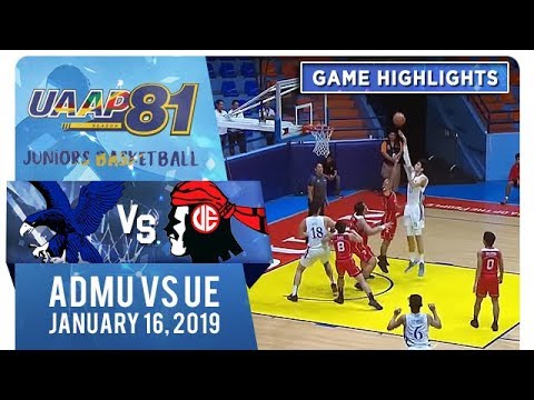 UAAP 81 Jrs Basketball: ADMU vs. UE | Game Highlights | January 16, 2019