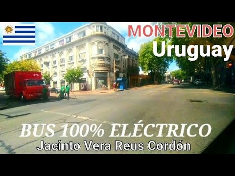 Montevideo 🇺🇾 🌤 paseo en BUS Eléctrico#JACINTO Vera REUS y el Cordón.