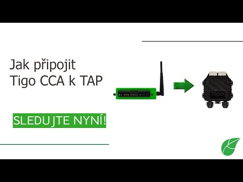 Jak připojit Tigo CCA k TAP (Czech)