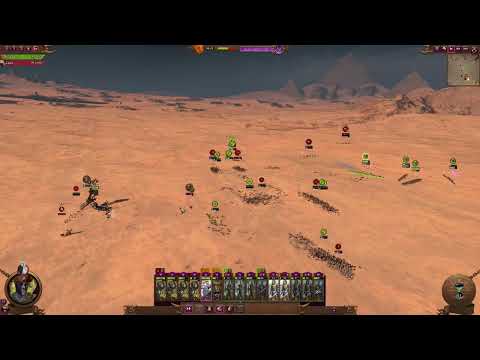 Total War  WARHAMMER III Dark Elves vs Empire (double luminark of hysh)