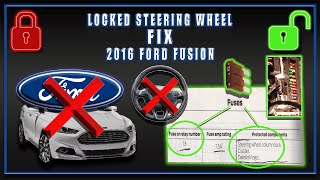 Locked Steering Wheel | Fix | Ford Fusion #ford #locked #steeringwheel