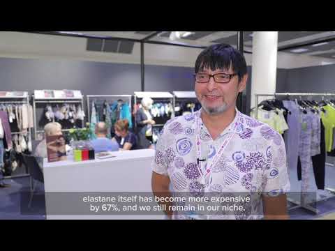 Константин Канцлер, представитель бренда Naturana, на бельевой выставке dreams by CPM body & beach