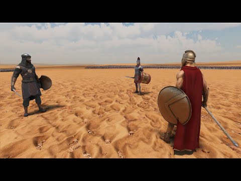 20,000 Spartans VS 20,000 Roman Soldiers VS 20,000 Persians | UEBS 2