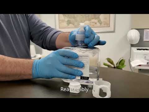 How to disassemble the ES8 Purell refill
