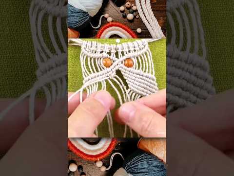 DIY Macrame Wall Hanging Leaves with Flower