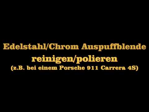 DIY - Edelstahl/Chrom Auspuffblende reinigen/polieren
