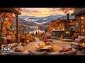 FINDING PEACE AT COZY FALL COFFEE SHOP AMBIENCE 🍂 RELAXING J ..