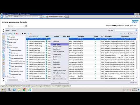 SAP BO Administration Introduction