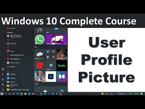 Windows 10 Course | Change User Profile Picture in Windows 10 | Urdu Hindi