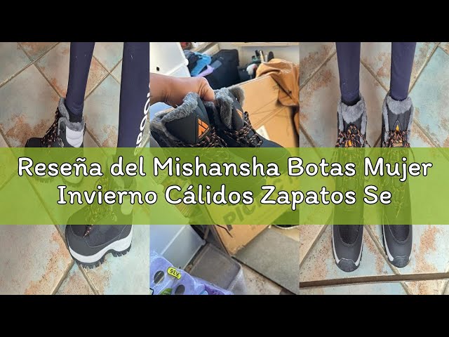 Vídeo relacionado con Mishansha Impermeable Botas de Nieve Mujer Botines Invierno Antideslizante Zapatos Trekking Cálido Outdoor 39 EU