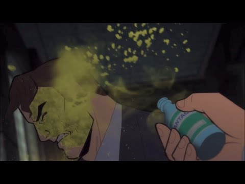 Batman: The Long Halloween - Court - Two Face transformation scene