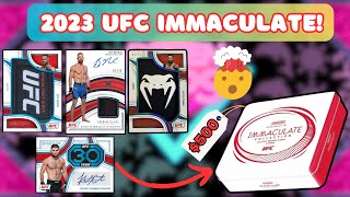 $500 BOX! 2023 UFC Immaculate Hobby Box Review!