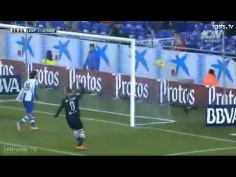Espanyol vs Real Sociedad 1-2 Autogol de Stuani 30/11/2013
