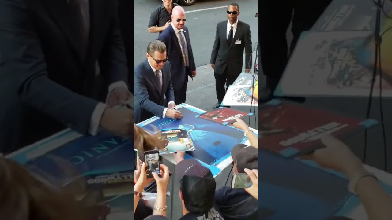Leonardo DiCaprio Signs 