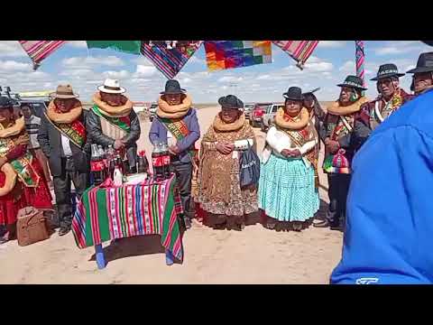 COLOCADO DE PIEDRA FUNDAMENTALCARRETERA TRONCAL SAN ANDRÉS DE MACHACA A NAZACARA - HITO 40