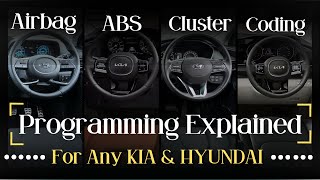 Any Programming on Hyundai & KIA Explained | Airbag, ABS/ESP & Cluster Modules programming