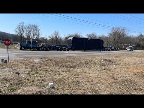 13 Axle Superload | Crane Unloading