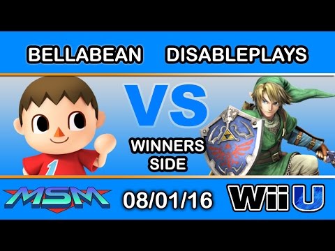 MSM 60 - A2 | Bellabean (Villager) Vs. DisablePlays (Link) Winners Side - Smash Wii U