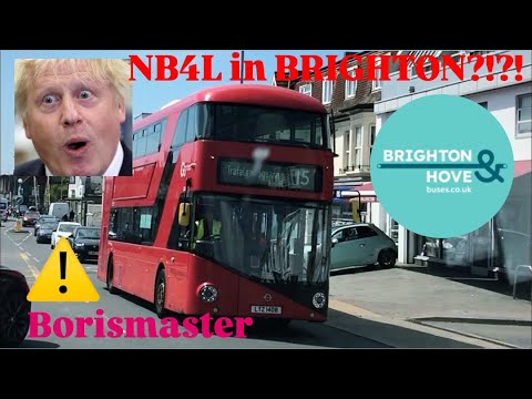 WTF?? London Borismaster LTZ1408 in Brighton Displaying Route 15 to Trafalgar Square Blinds!!!