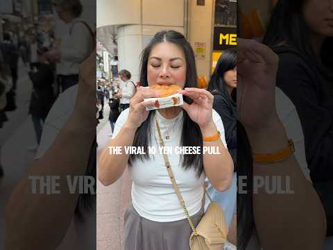 Viral 10 yen cheese pull *FAILED #cheesepull #viral #japan #funnyreel