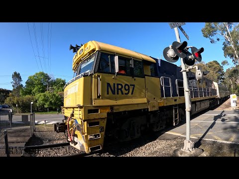 NR97 heading to Melbourne - Passenger Train - RLX0567 - Aldgate, SA. Australian Trains