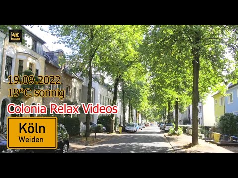 Köln / Cologne Spaziergang durch die Bahnstraße in Alt-Weiden / Weiden Grenze zu Lövenich