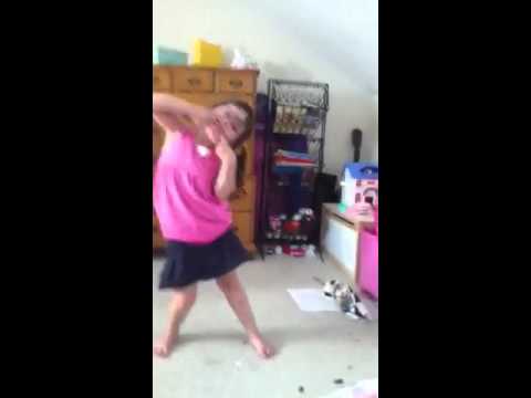 My baby sister dancing to ants in my pants