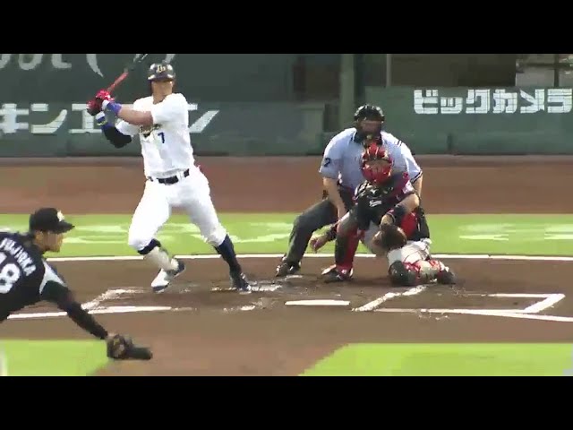 【1回裏】バファローズ糸井が先制タイムリー!! 相手守備のミスに付け込み先手を奪う!! 2014/8/27 Bs-M