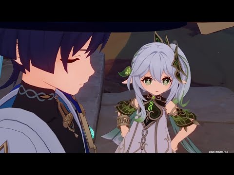 NAHIDA TEASE WANDERER GENSHIN IMPACT CUTSCENE