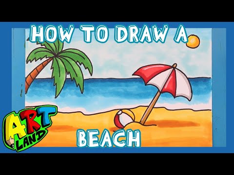How to Draw a BEACH!!!