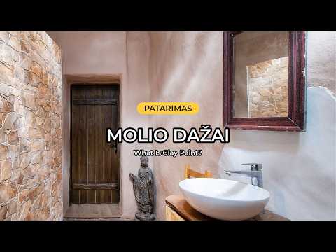 Kas yra molio dažai ir kuo jie skiriasi nuo apdailinio molio tinko?