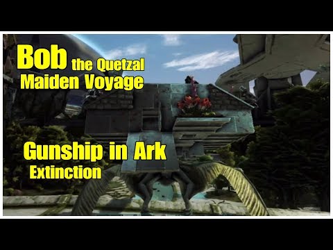 Quetzal Gunship on Ark Extinction Cementing Paste Location City