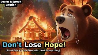 Don't Give Up | He Started Again From Zero | The Bear Who Lost Everything | Moral Story In English