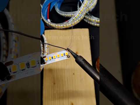 how to cut and solder LED strip #shortvideo #shorts #ledlights #diy