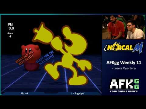 AFK 11 - Sugydye (GnW) vs Mu (Kirby) - Losers Quarters
