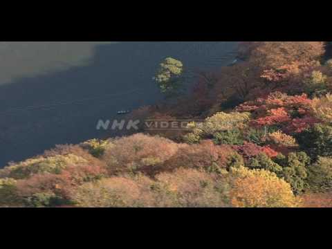 NHK VIDEO BANK -  Autumn colored mountain slopes, Japan -