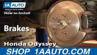 How to Replace Rear Brake Kit 02-04 Honda Odyssey