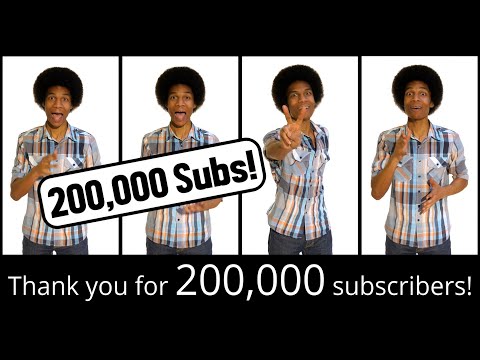 Thank You for 200,000 Subscribers! (with 4-Part Harmony 🎵 )