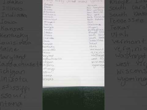 Fifty Nifty United States Lyrics