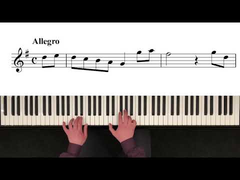 J.Chr. PEPUSCH - Allegro (IV.Satz) aus der Sonate in G Dur (Playalong - Klavier Begleitung) für Oboe