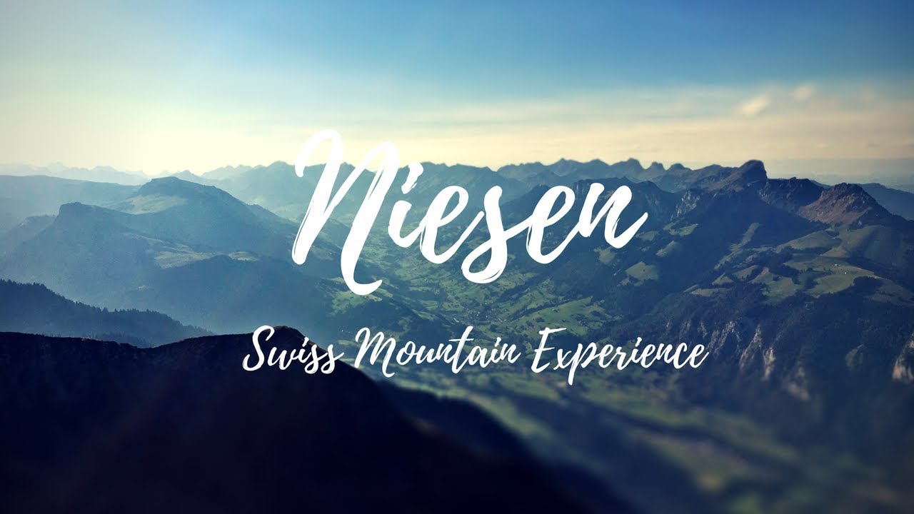 Panoramic vistas from the peak of Niesen Mountain.