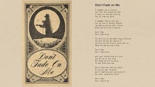 Tom Petty - Don&#39;t Fade On Me (Official Lyric Video)