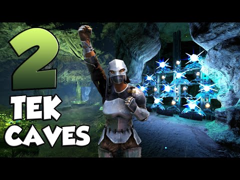 Online RAIDING 2 Tek Caves For INSANE LOOT - ARK